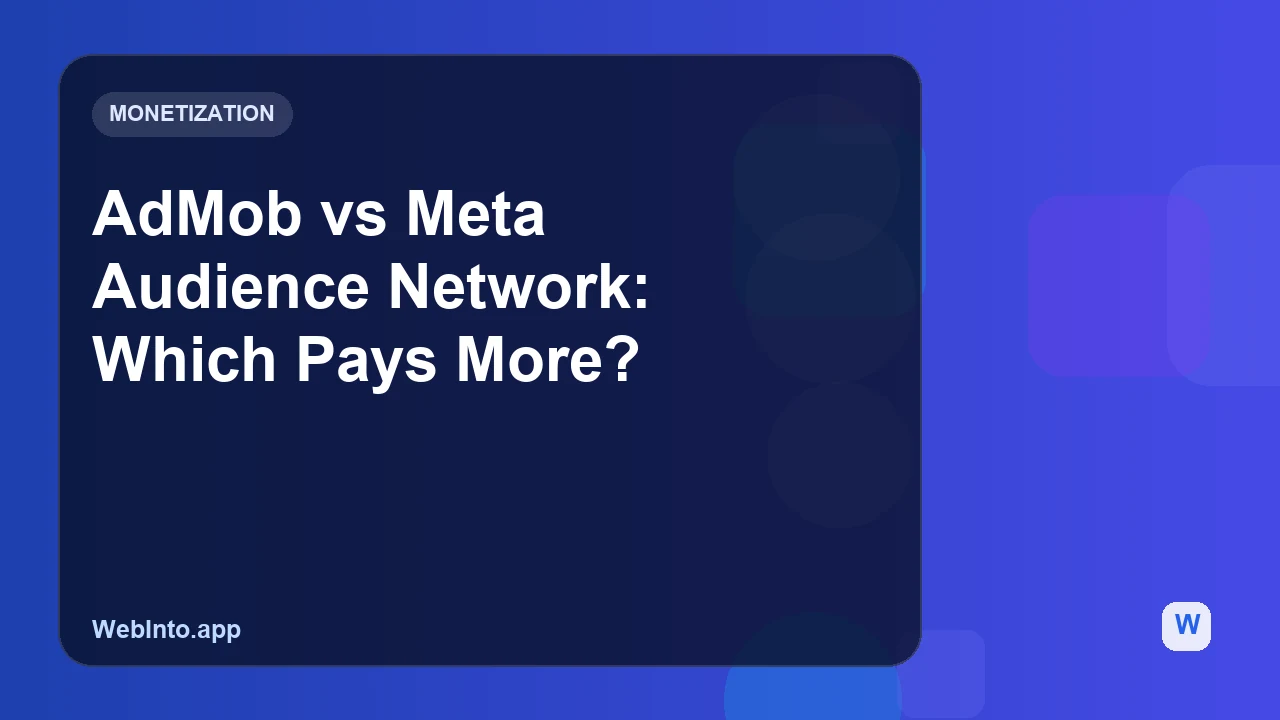 AdMob vs Meta Audience Network: Which Pays More?