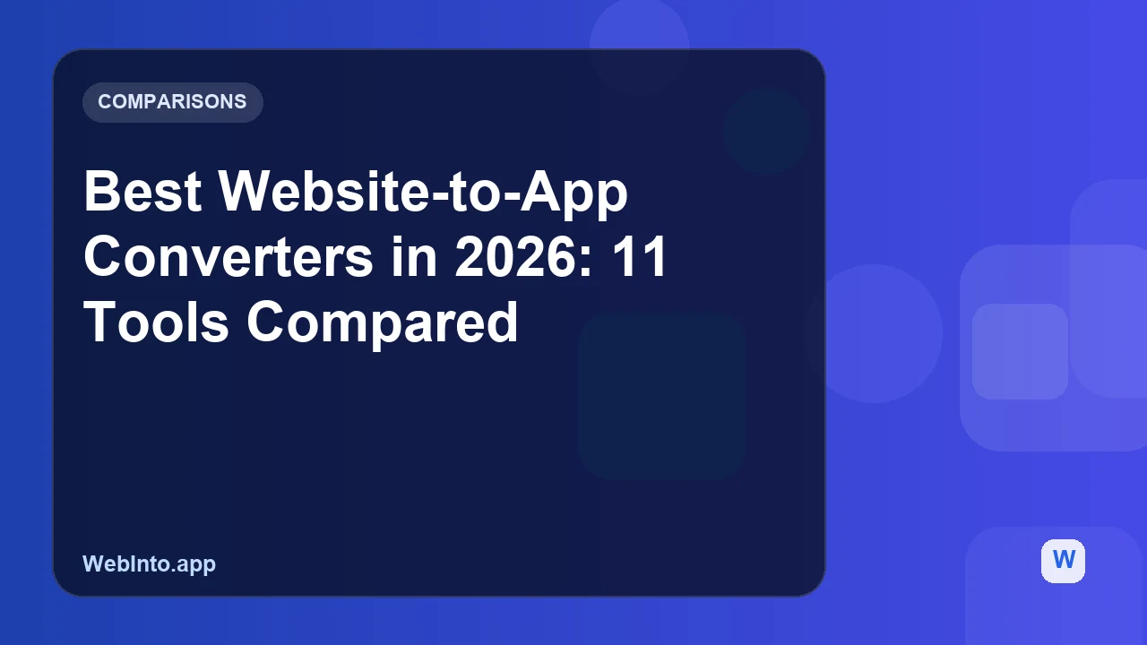 Best Website-to-App Converters in 2026: 11 Tools Compared