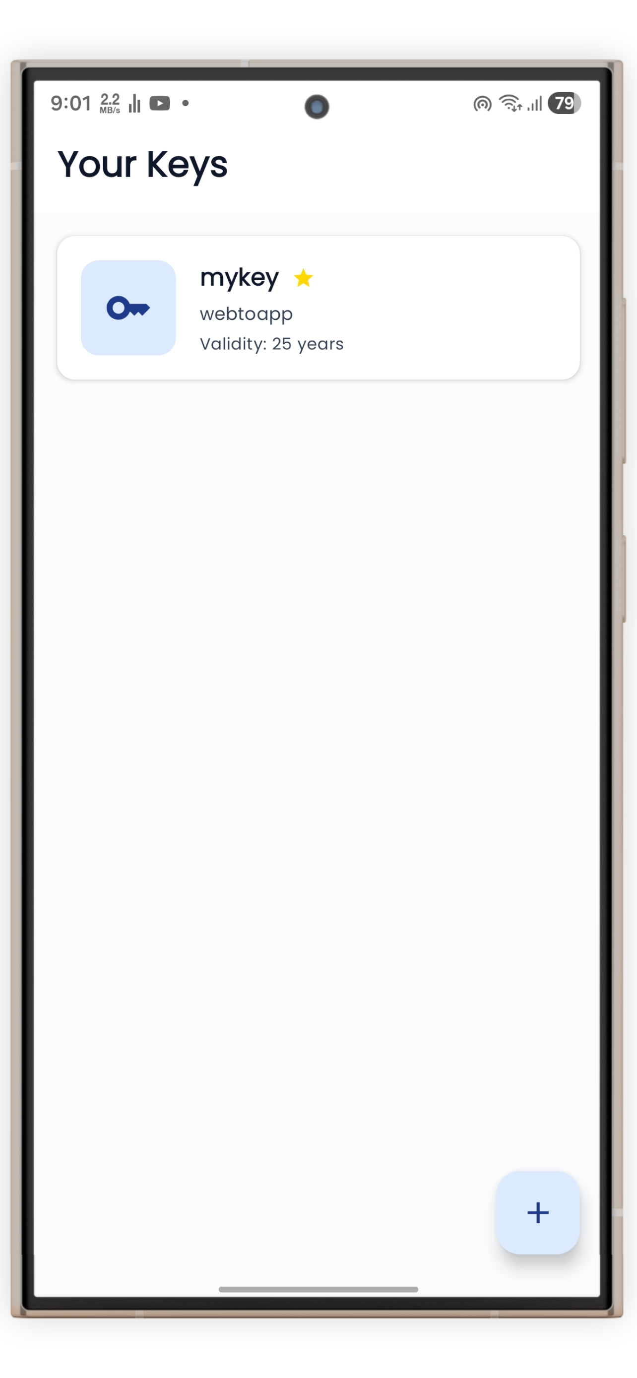 Secure Key Management Screenshot