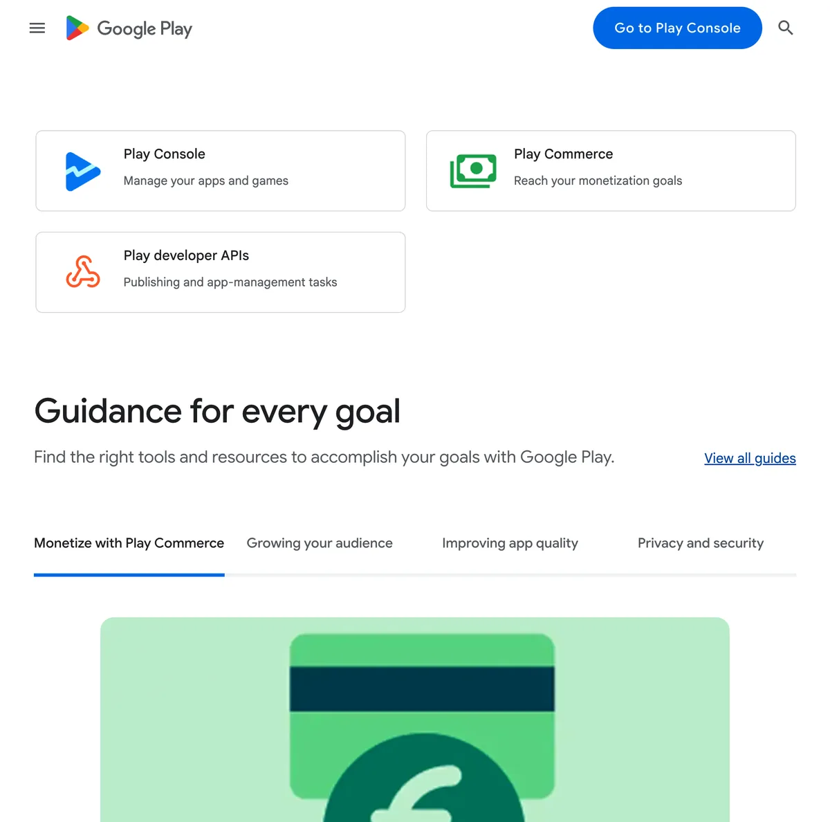 Open Google Play Console from the developer site